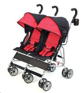 Kolcraft Cloud Side-by-Side Double Umbrella Stroller