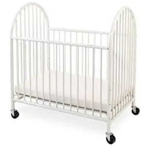 LA Baby Arched Metal Compact Crib