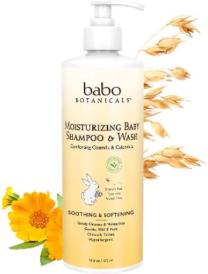 Babo Botanicals Moisturizing Baby 2-in-1 Shampoo & Wash