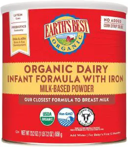 Earth's Best Organic Dairy Infant Formula