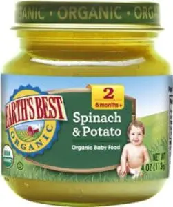 Earth’s Best Organic Stage 2 Baby Food