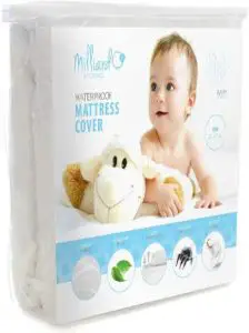 Milliard Quilted Waterproof Crib Mattress Topper Protector Pad-min