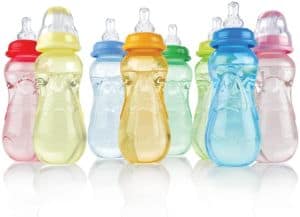 Nuby 3-Pack Non-Drip Standard Neck Bottles