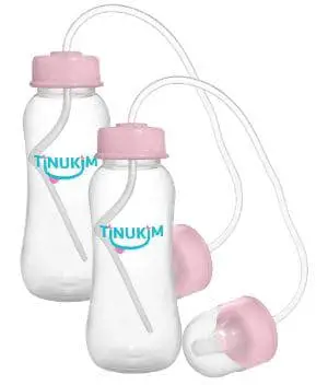 Tinukim iFeed 9 Ounce Self Feeding Baby Bottle with Tube