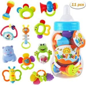 WISHTIME Rattle Teether Baby Toys